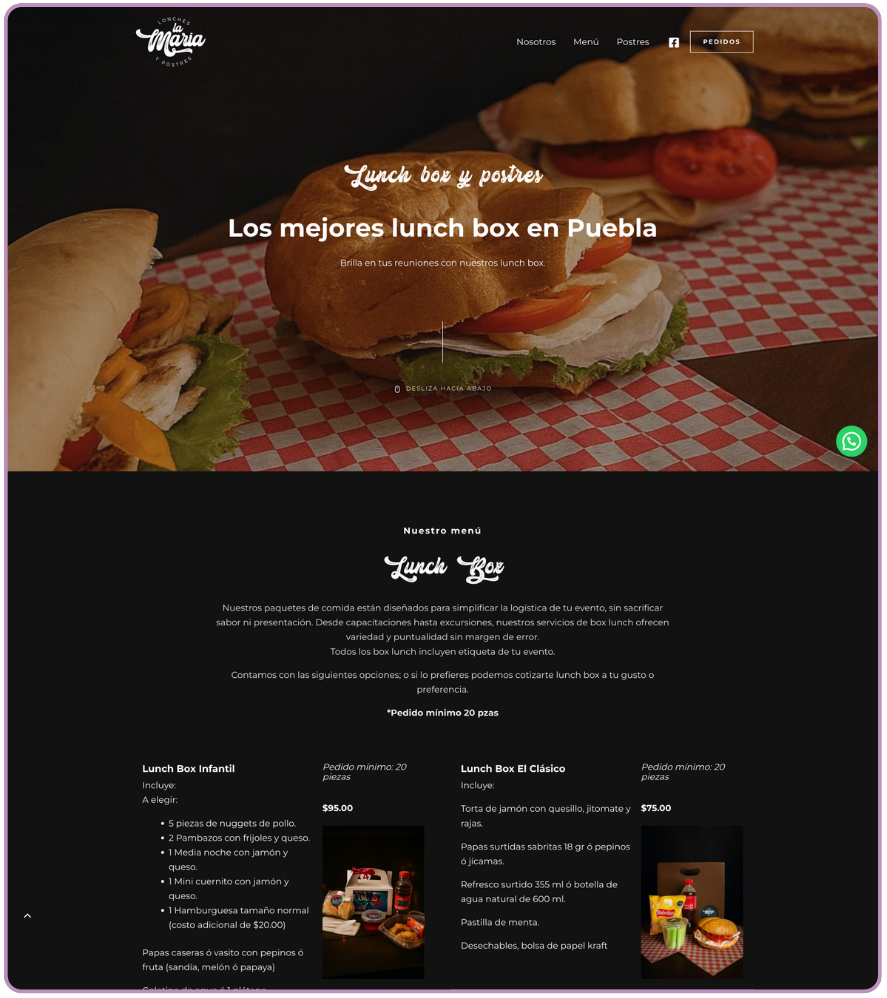 Lonches y Postres La María